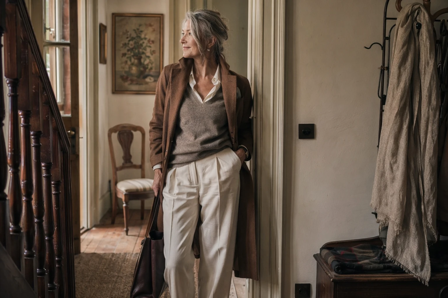 Editorial hero image for 13 Old Money Outfits for Women Over 50 in Fall