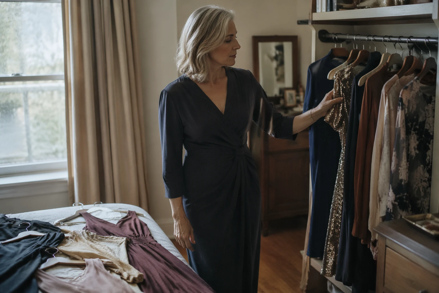 Editorial hero image for Fall Wedding Guest Outfits for Women Over 50 — 15 Elegant Looks